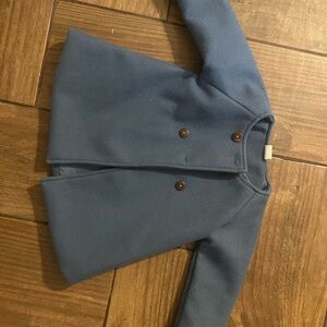 Blue Wool Pea Coat